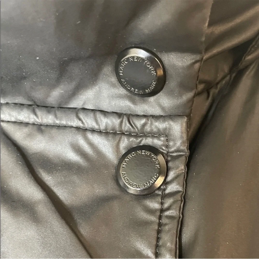Andrew Marc Down Quilted Black Puffer Jacket. Small. - Picture 3 of 13